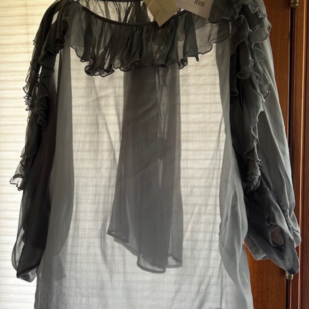 Stella McCartney Silk Ruffled Top/Blouse with Camisole 42 Italy